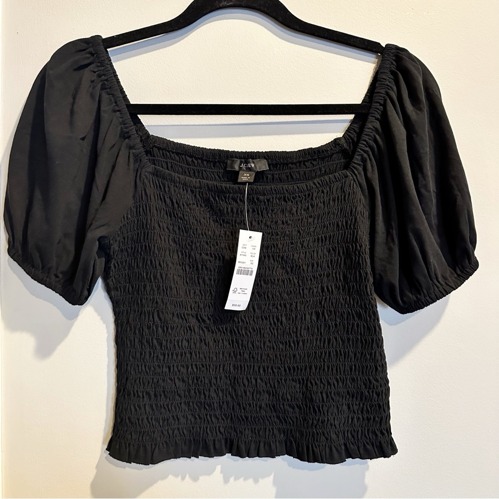 JCREW Smocked Off the Shoulder Top - Size XS